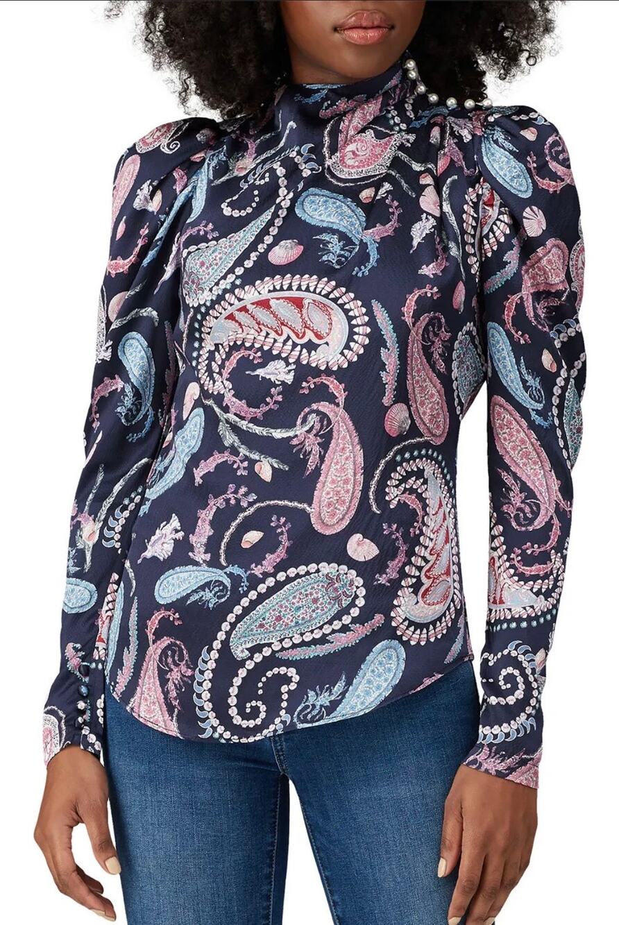 Thurley Silk Crown Of Thornes Blouse 4 US